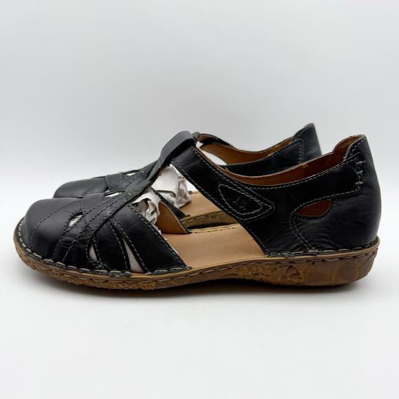 Josef Seibel Womens Rosalie 29 Sandals EU 40 US 9-9.5 Black Leather NWOB - Picture 10 of 14